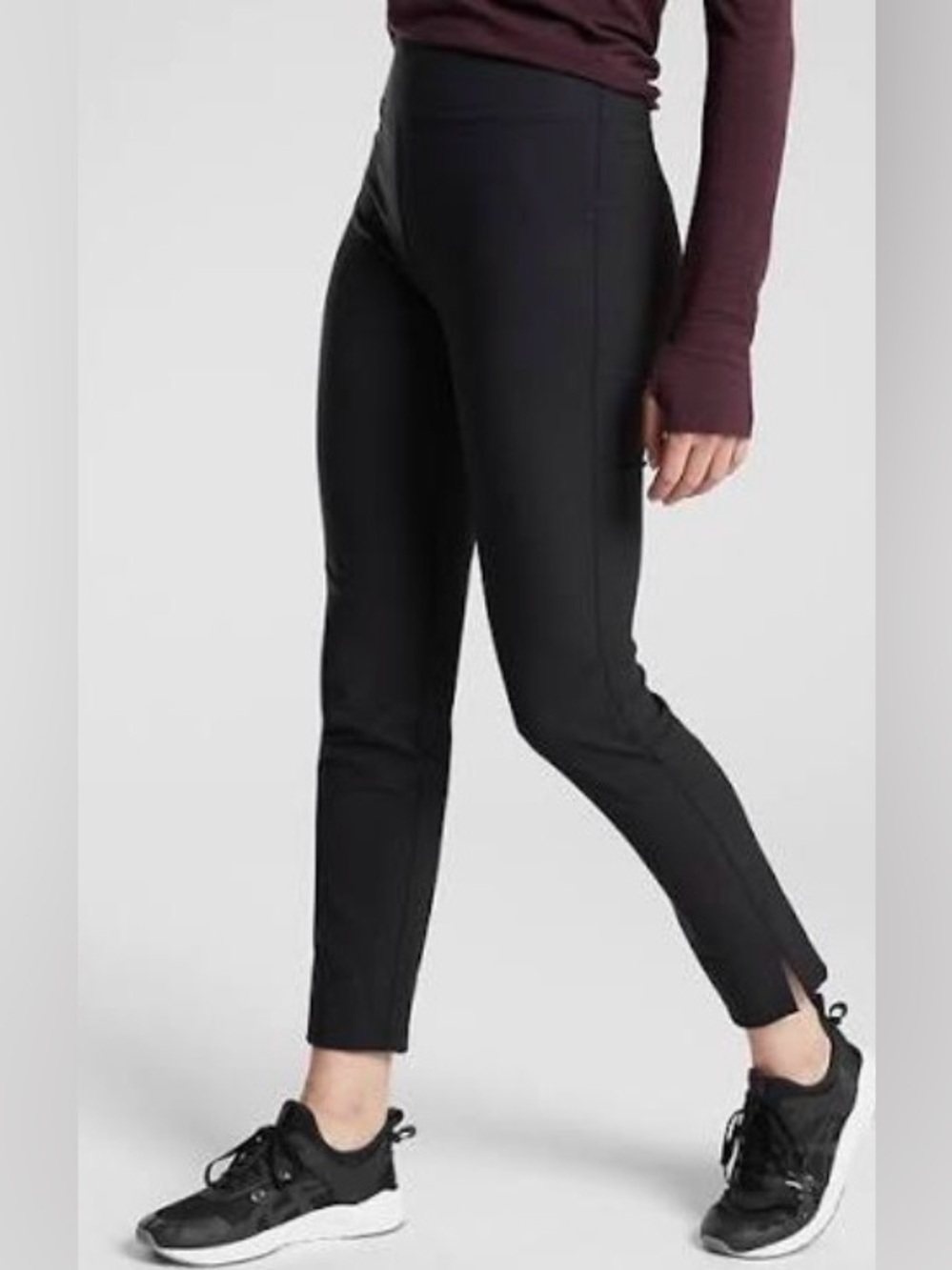 Athleta Black Ankle Slim Ponte Pants